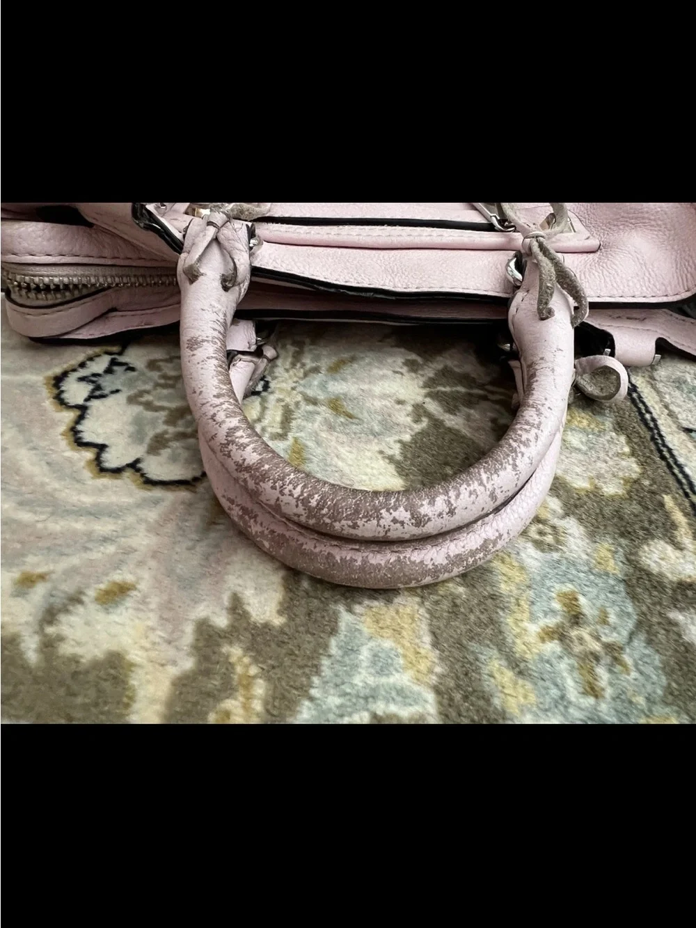 Rebecca Minkoff Blush Pink Leather Mini small Satchel bag handbag used!!!